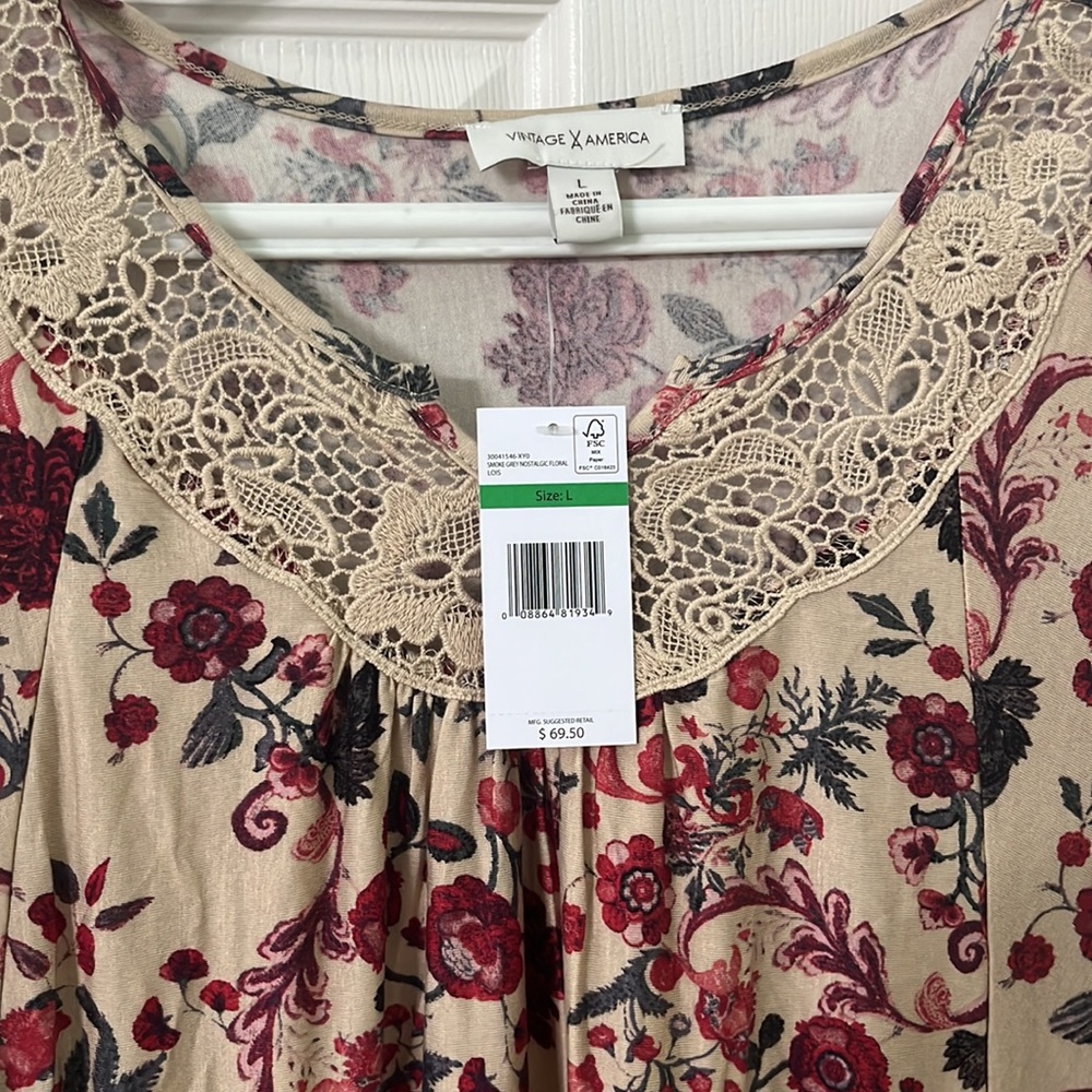 fall colored blouse - Picture 2 of 3